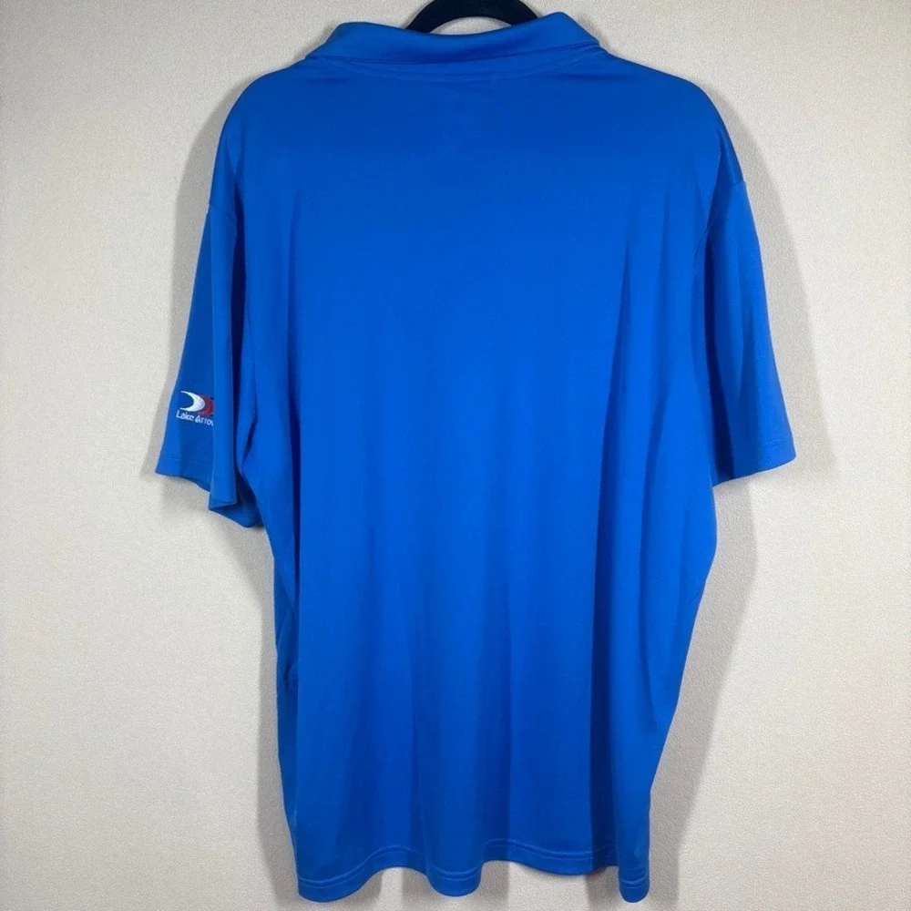 Adidas Climacool Lake‎ Arrowhead Golf Polo Lot of 2 Sz XL Blue/White Athletic